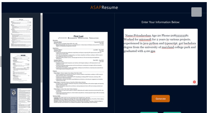 ASAP Resume (2023)